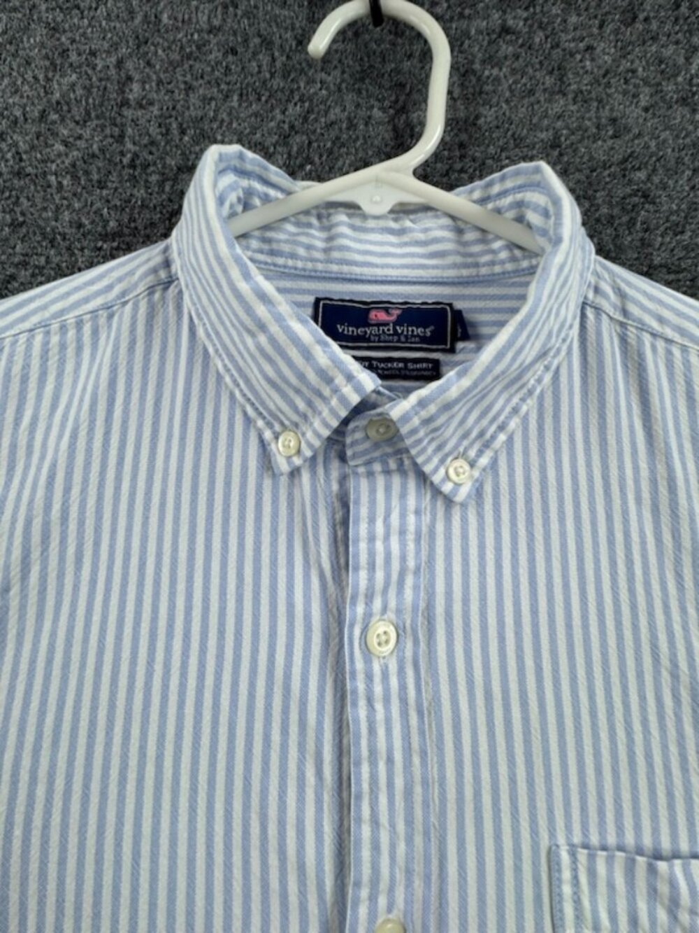 Vineyard Vines OCBD Slim Fit Tucker Medium Men Logo Striped Button-Down Shirt